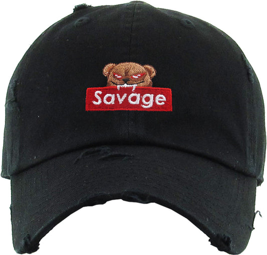 Savage Bear Vintage Dad Hat - iNeedaHat.COM