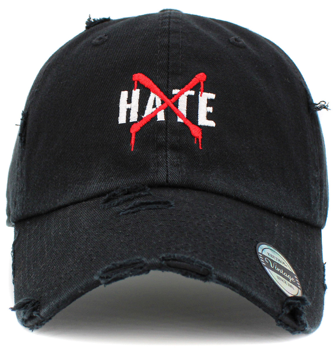 No Hate Vintage Dad Hat - iNeedaHat.COM