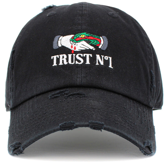 Trust No 1 (b)  Vintage Dad Hat - iNeedaHat.COM