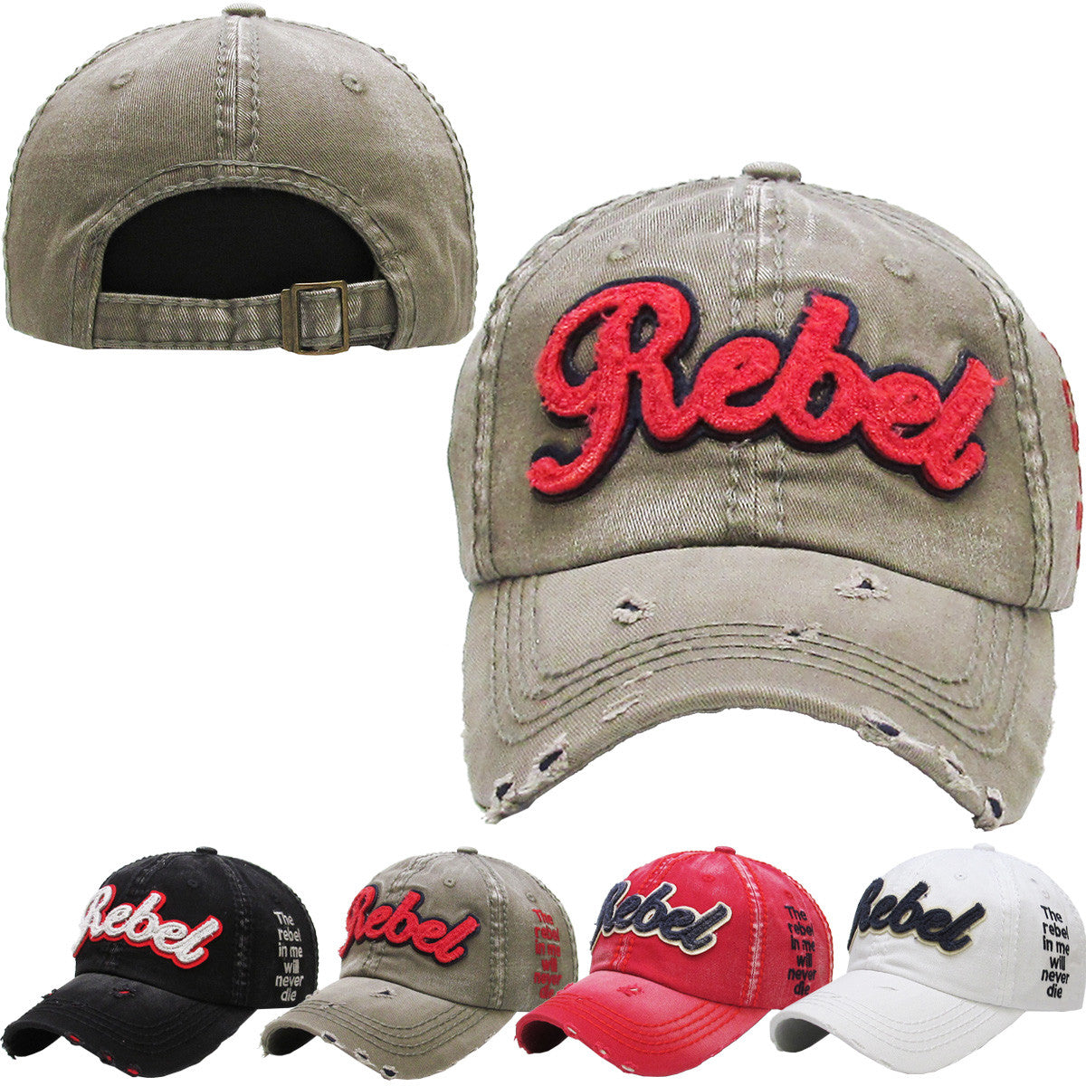 Rebel Vintage Hat - iNeedaHat.COM