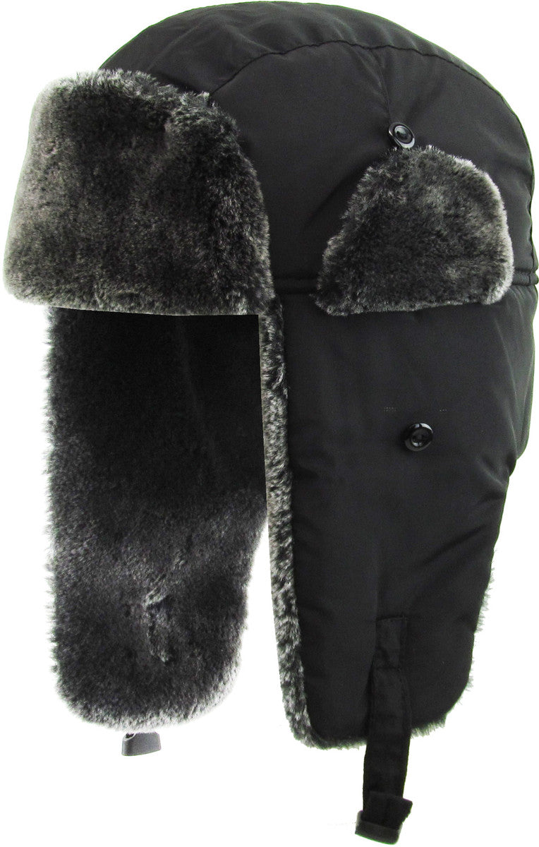 Soft Fur Solid Trapper Hat - iNeedaHat.COM